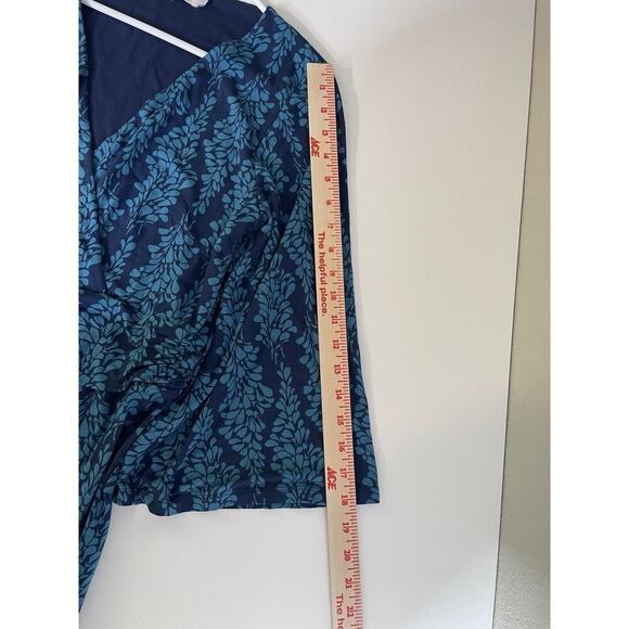 Boden size 8 Blue Floral Pant Jumpsuit Romper Wide Leg Maxi Pants Stretch - Picture 8 of 12